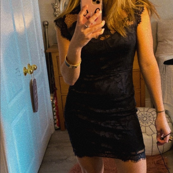 Lace Mini Black Dress😍 - Picture 10 of 12